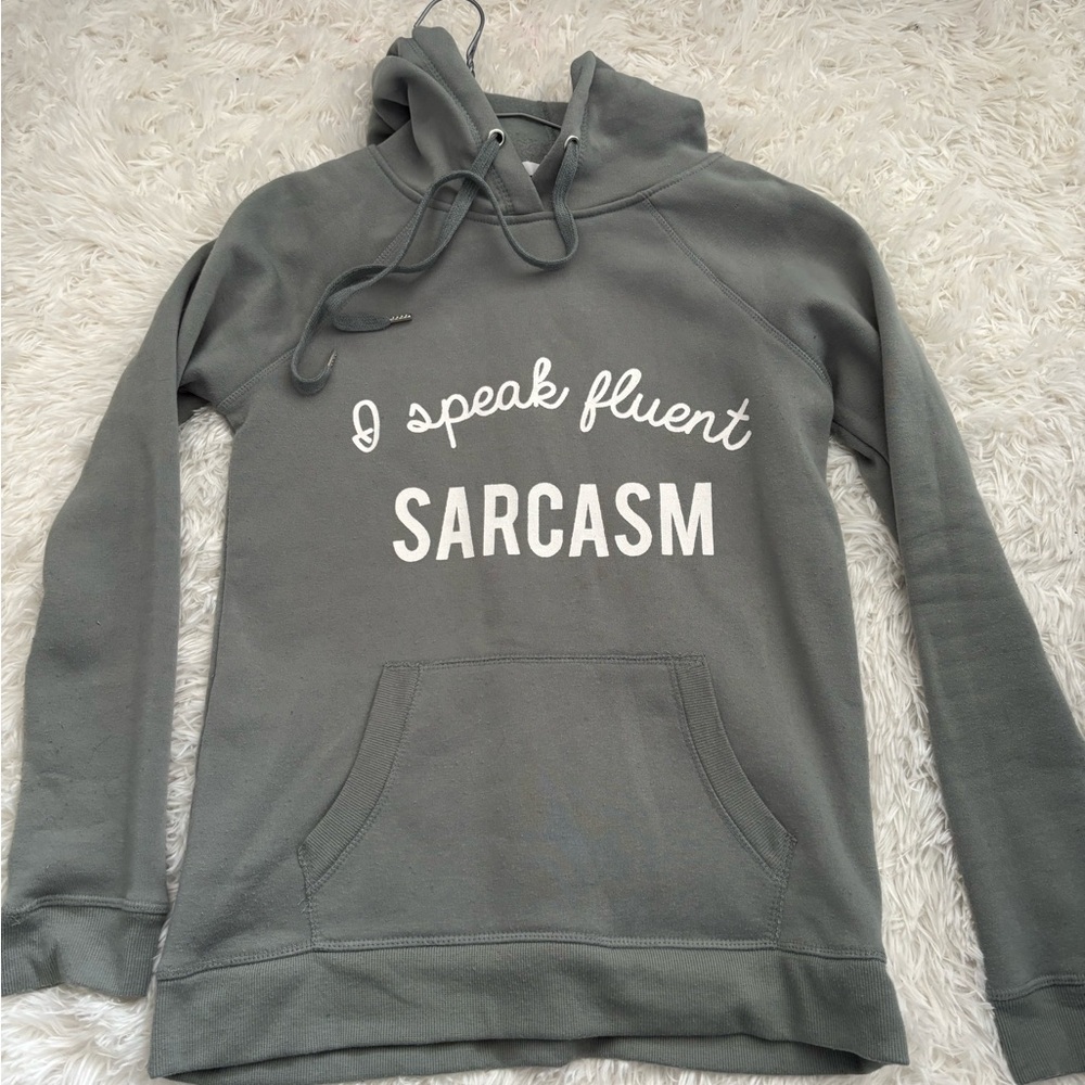 ⭐️ 2/ $15 ⭐️ Ardene Gray Hoodie with White Print